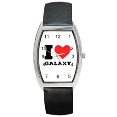 I Love Galaxy  Barrel Style Metal Watch by ilovewhateva