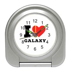 I Love Galaxy  Travel Alarm Clock by ilovewhateva