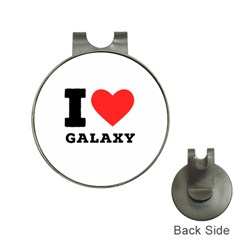 I Love Galaxy  Hat Clips With Golf Markers by ilovewhateva