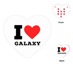 I Love Galaxy  Playing Cards Single Design (heart) by ilovewhateva