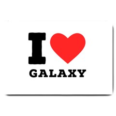 I Love Galaxy  Large Doormat by ilovewhateva