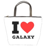 I love galaxy  Bucket Bag Front