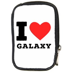 I Love Galaxy  Compact Camera Leather Case by ilovewhateva