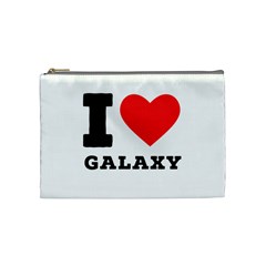 I Love Galaxy  Cosmetic Bag (medium) by ilovewhateva