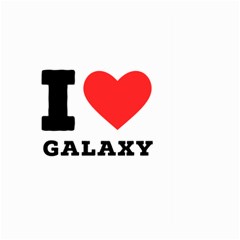 I Love Galaxy  Large Garden Flag (two Sides) by ilovewhateva