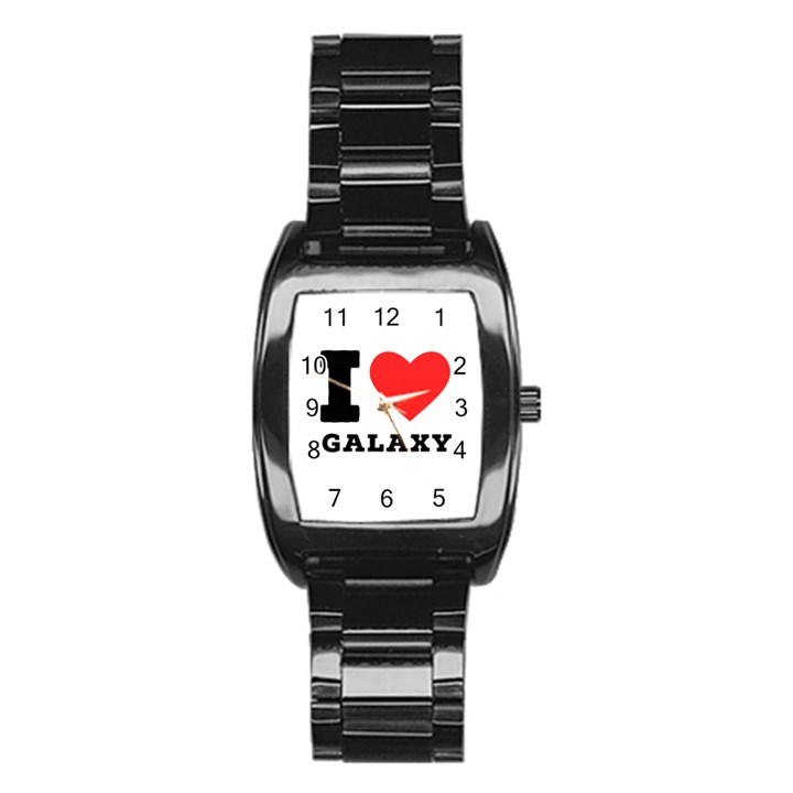 I love galaxy  Stainless Steel Barrel Watch