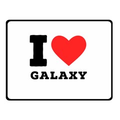 I Love Galaxy  Two Sides Fleece Blanket (small) by ilovewhateva