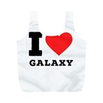 I love galaxy  Full Print Recycle Bag (M) Back