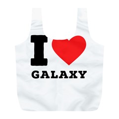 I Love Galaxy  Full Print Recycle Bag (l) by ilovewhateva