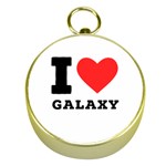 I love galaxy  Gold Compasses Front