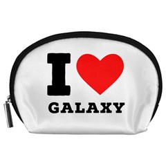 I Love Galaxy  Accessory Pouch (large) by ilovewhateva