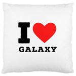 I love galaxy  Standard Premium Plush Fleece Cushion Case (One Side) Front