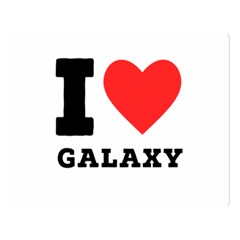 I Love Galaxy  Two Sides Premium Plush Fleece Blanket (large) by ilovewhateva