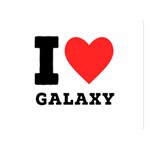 I love galaxy  Two Sides Premium Plush Fleece Blanket (Large) 80 x60  Blanket Front