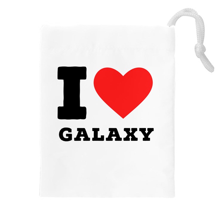 I love galaxy  Drawstring Pouch (4XL)