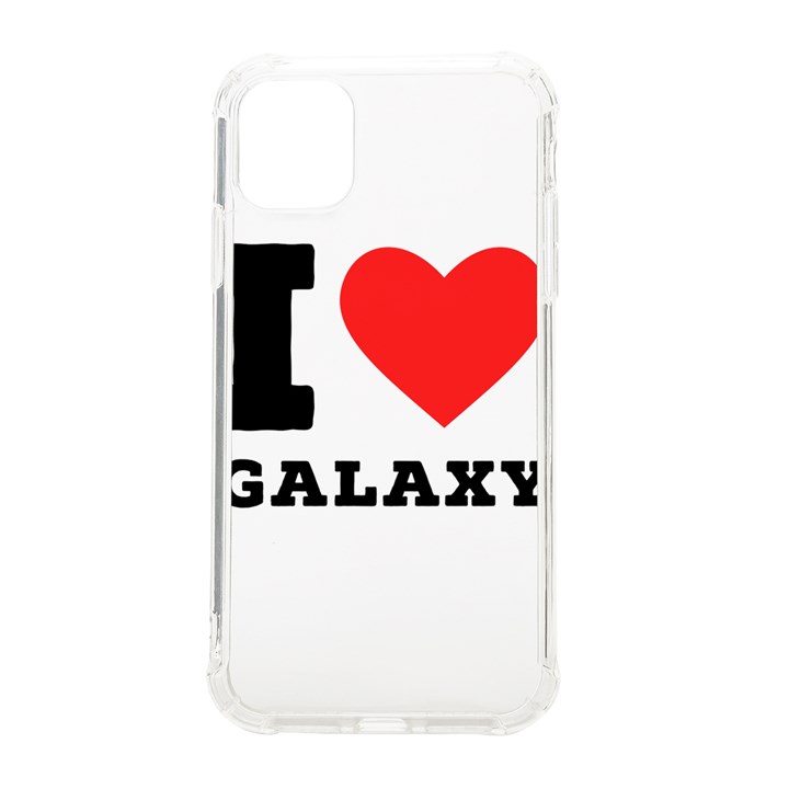 I love galaxy  iPhone 11 TPU UV Print Case