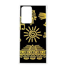 Maya-style-gold-linear-totem-icons Samsung Galaxy Note 20 Ultra Tpu Uv Case by Salman4z