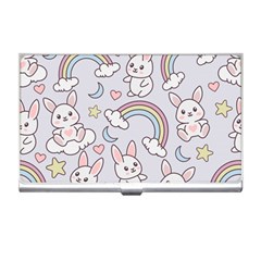 Seamless-pattern-with-cute-rabbit-character Business Card Holder by Salman4z