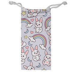 Seamless-pattern-with-cute-rabbit-character Jewelry Bag by Salman4z