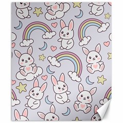 Seamless-pattern-with-cute-rabbit-character Canvas 8  X 10  by Salman4z