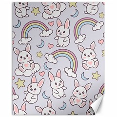 Seamless-pattern-with-cute-rabbit-character Canvas 16  X 20  by Salman4z