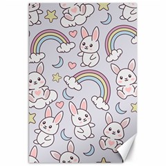 Seamless-pattern-with-cute-rabbit-character Canvas 20  X 30  by Salman4z