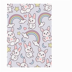 Seamless-pattern-with-cute-rabbit-character Large Garden Flag (two Sides) by Salman4z