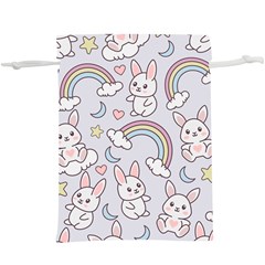 Seamless-pattern-with-cute-rabbit-character Lightweight Drawstring Pouch (xl) by Salman4z