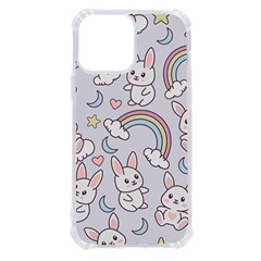 Seamless-pattern-with-cute-rabbit-character Iphone 13 Pro Max Tpu Uv Print Case by Salman4z