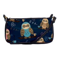 Seamless-pattern-owls-dreaming Shoulder Clutch Bag