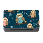 Seamless-pattern-owls-dreaming Memory Card Reader with CF Front