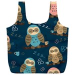 Seamless-pattern-owls-dreaming Full Print Recycle Bag (XXL) Front