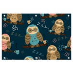 Seamless-pattern-owls-dreaming Banner and Sign 6  x 4  Front