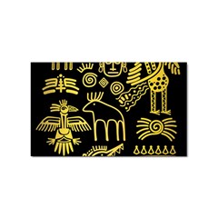 Golden-indian-traditional-signs-symbols Sticker Rectangular (100 Pack) by Salman4z