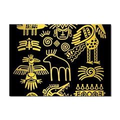 Golden-indian-traditional-signs-symbols Sticker A4 (10 Pack) by Salman4z