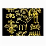 Golden-indian-traditional-signs-symbols Postcard 4 x 6  (Pkg of 10) Front