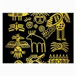 Golden-indian-traditional-signs-symbols Large Glasses Cloth Front