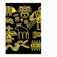 Golden-indian-traditional-signs-symbols Small Garden Flag (two Sides) by Salman4z