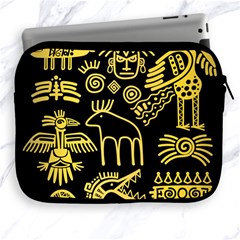 Golden-indian-traditional-signs-symbols Apple Ipad 2/3/4 Zipper Cases by Salman4z