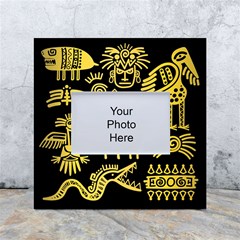 Golden-indian-traditional-signs-symbols White Box Photo Frame 4  X 6  by Salman4z