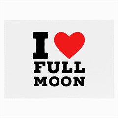 I Love Full Moon Large Glasses Cloth by ilovewhateva