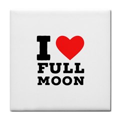 I Love Full Moon Face Towel by ilovewhateva