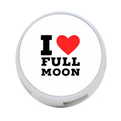 I Love Full Moon 4-port Usb Hub (one Side) by ilovewhateva