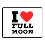 I love full moon Fleece Blanket (Small) 50 x40  Blanket Front