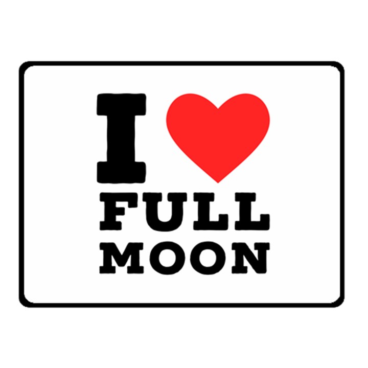 I love full moon Fleece Blanket (Small)