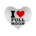 I love full moon Standard 16  Premium Heart Shape Cushions Front