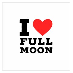 I Love Full Moon Square Satin Scarf (36  X 36 ) by ilovewhateva