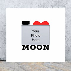 I Love Full Moon White Wall Photo Frame 5  X 7  by ilovewhateva