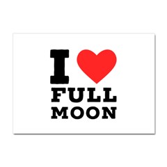 I Love Full Moon Crystal Sticker (a4) by ilovewhateva