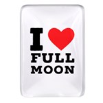 I love full moon Rectangular Glass Fridge Magnet (4 pack) Front